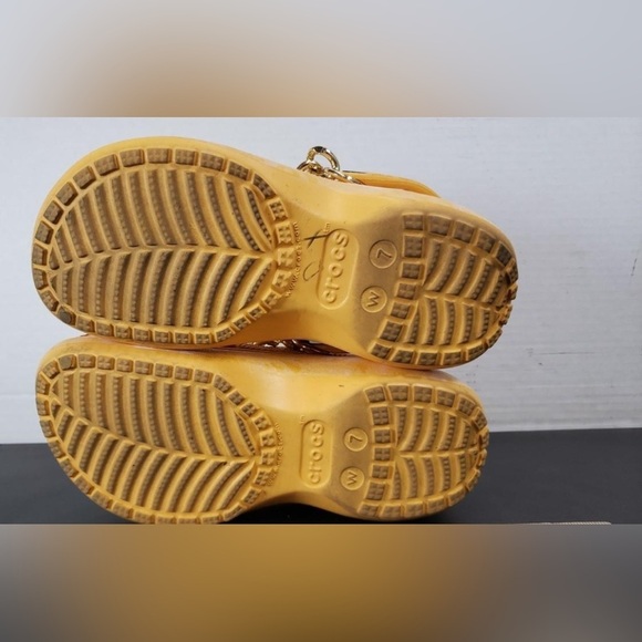 Crocs Women's Classic Platform Graphic Clogs Orange/yellow Sorbet Size 6 - Picture 2 of 13